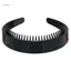 ✿ Băng Đô Nhựa Màu Đen Trơn 2.5cm Chống Trượt Có Răng Lược Cài Tạo Kiểu Trang Điểm DIY Cho Nữ