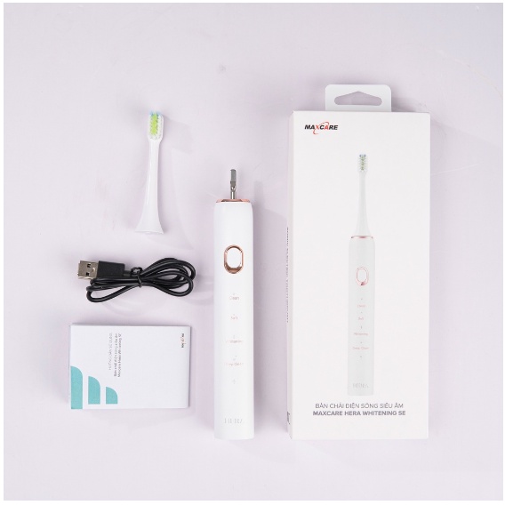 Ảnh Máy tăm nước cầm tay H2ofloss HF6P + Bàn chải điện sóng siêu âm Maxcare Hera Whitening SE 3
