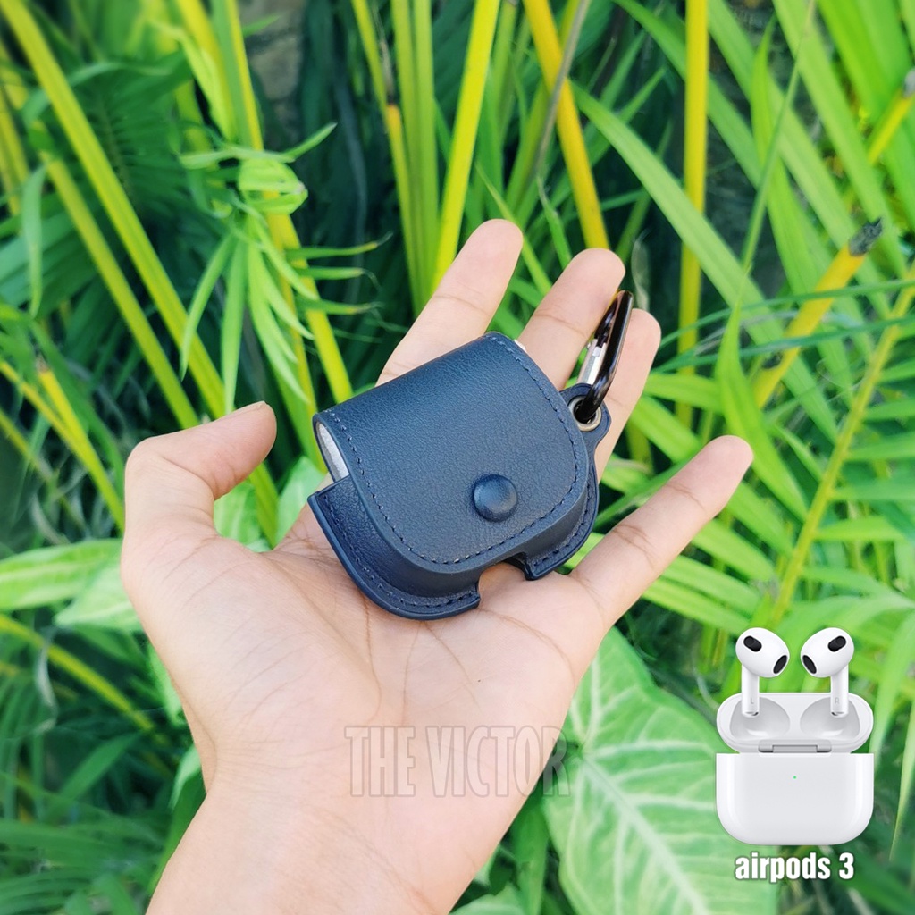 bao da airpod nắp gập (4 màu da tùy chọn)