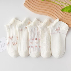 White Socks Maiden Lovely Sweet Ankle Sock Cotton Socks Short
