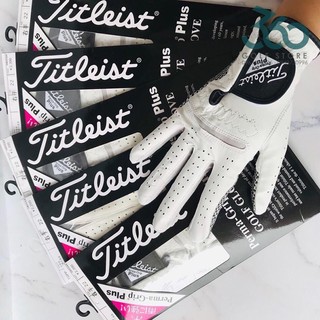 Găng Tay Golf Nam Titleist trắng - 1 Tay Bên Trái Lòng Bàn Tay Thiết kế Cao Su Non Dạng Lưới Chống Trượt Cực Tốt