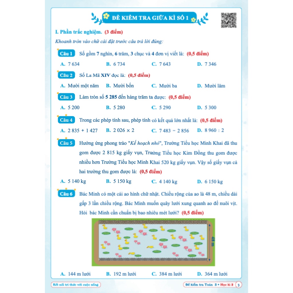 Ảnh Combo Đề Kiểm Tra Toán và Tiếng Việt 3 - Học Kì 2 - Kết Nối Tri Thức Với Cuộc Sống (2 cuốn) 4