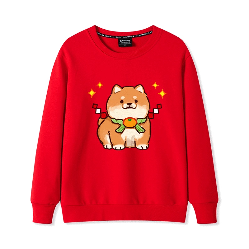 Áo Sweater Nữ HappyFamily In Hình Chú Chó Mập Ú Đáng Yêu Chất Cotton 100 Cao Cấp