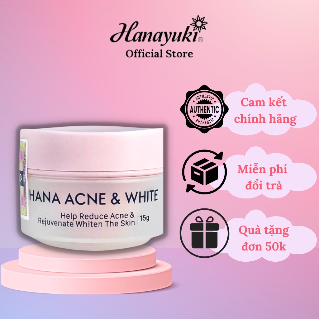 Ảnh Kem Dưỡng Giảm Mụn, Ngăn Ngừa Vết Thâm Và Ngăn Mụn Tái Phát, Kem Hanayuki Dưỡng Da Giảm Mụn Chính Hãng 3