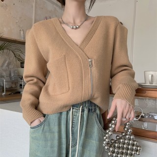 Áo Khoác Len Cardigan Tay Dài Dáng Ngắn Phong Cách Nhật Bản Độc Đáo Thời Trang Xuân Thu Cho Nữ