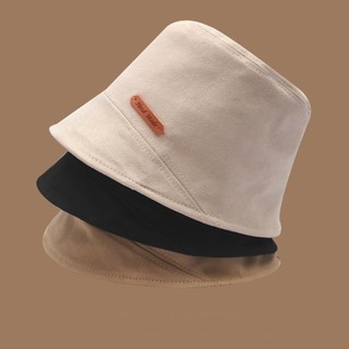 Mũ bucket nam nữ nón tai bèo vải kaki dáng cụp màu trơn basic logo Handmade - Bự Store