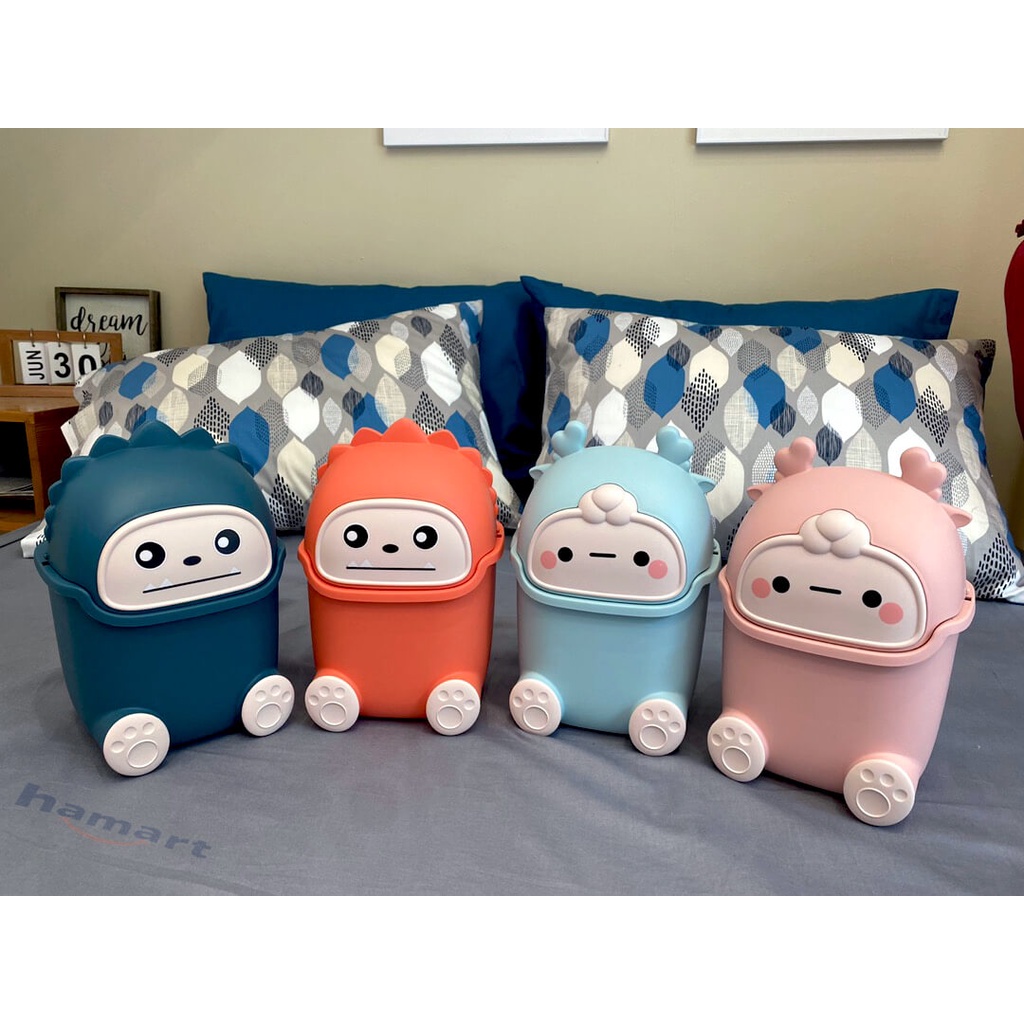 Thùng Rác Mini Cute Để Bàn Hamart Sọt Đựng Rác Nhỏ Phòng Ngủ Nhựa Cứng ...