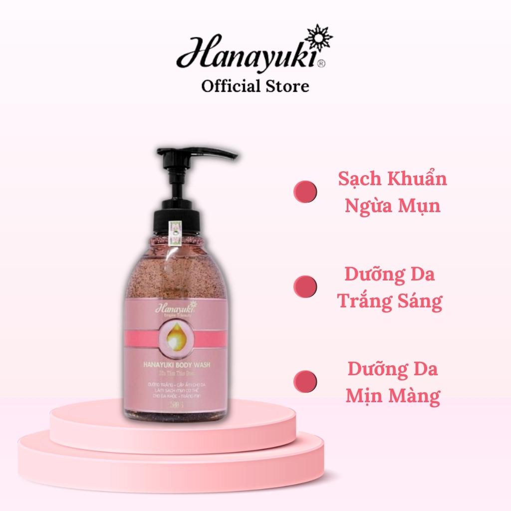 Ảnh Sữa Tắm Hanayuki Body Wash Trắng Da Dưỡng Ẩm Hanayuki Chính Hãng 3