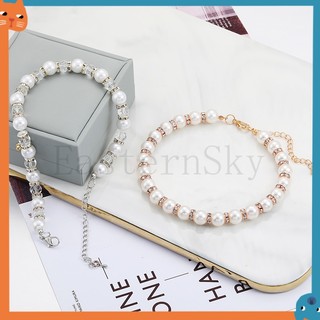 Vòng cổ ngọc trai thú cưng Vòng cổ mèo dễ thương Chó cỡ nhỏ và vừa Trang trí chó Kích thước có thể điều chỉnh