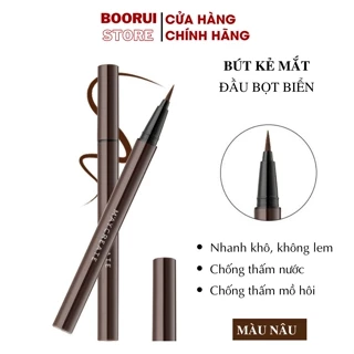 Bút kẻ mắt Boorui nhanh khô, chống thấm nước, mồ hôi lâu trôi, nét liền mảnh chống nhòe trang điểm chuyên nghiệp