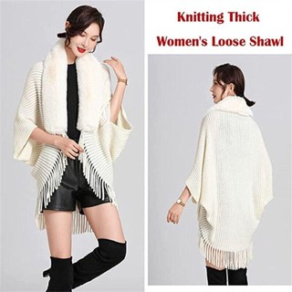 NCE Cardigan lông giả cổ cao thời trang, sang trọng cho dạ hội