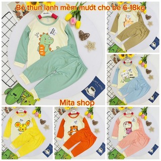 [Loại 1] Bộ dài tay cho bé minky mom thun lạnh mềm mướt - quần áo thu đông bé trai bé gái - Thời trang trẻ em
