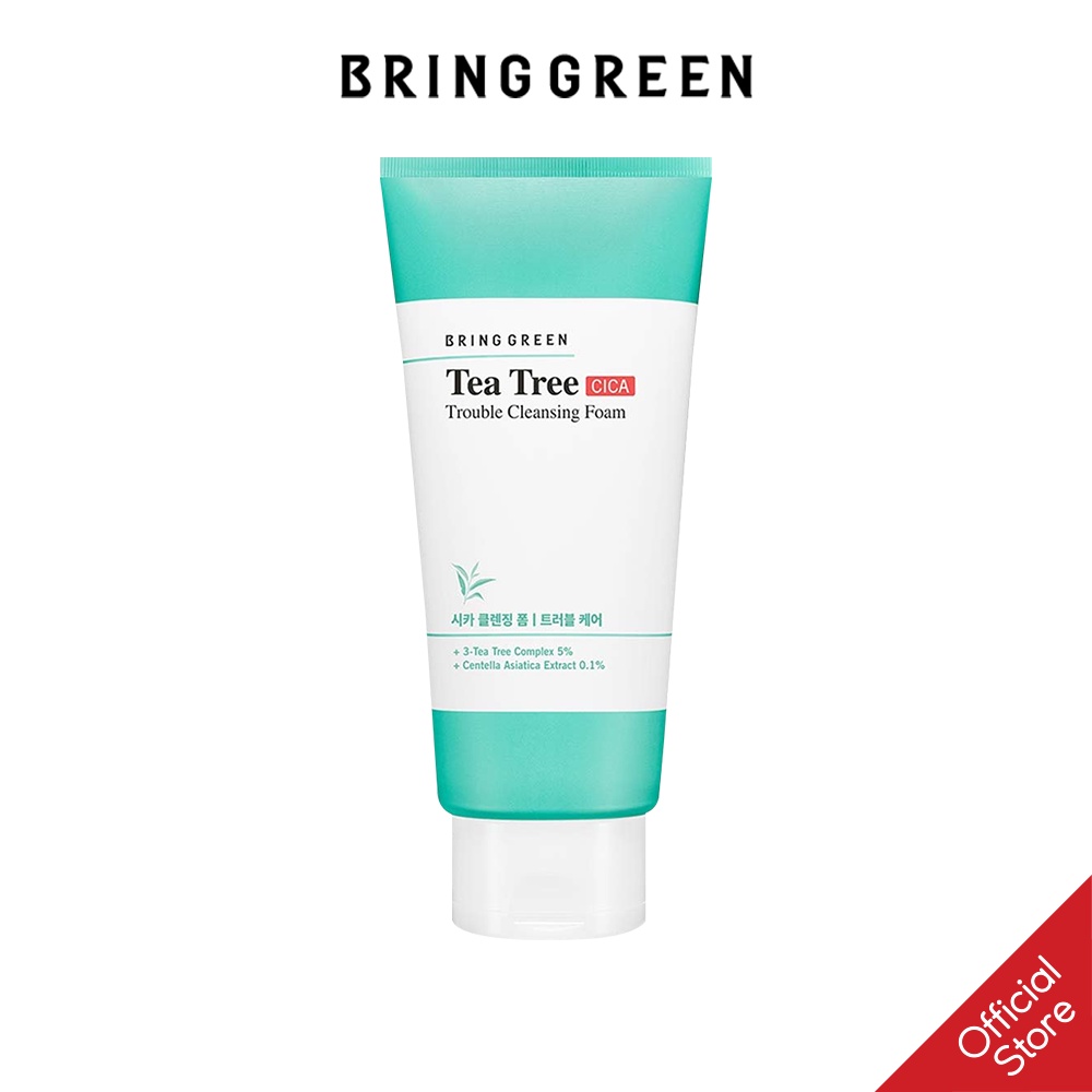 Sữa Rửa Mặt Ngừa Mụn Làm Dịu Da Tràm Trà Bring Green Tea Tree Cica