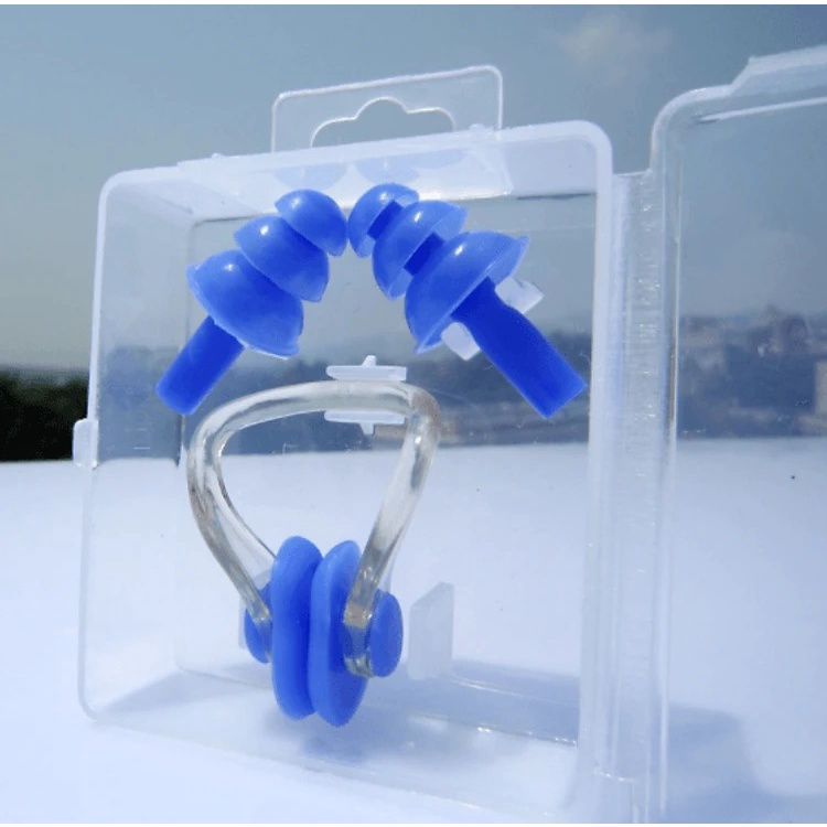 Ảnh Bộ kit bịt tai và bịt mũi Cleacco chất liệu silicone BORO SPORT ( Giao màu ngẫu nhiên ) 3