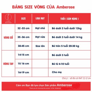Vòng Tay Amberose Úc Cho Bé 0 - 10 tuổi VTVN