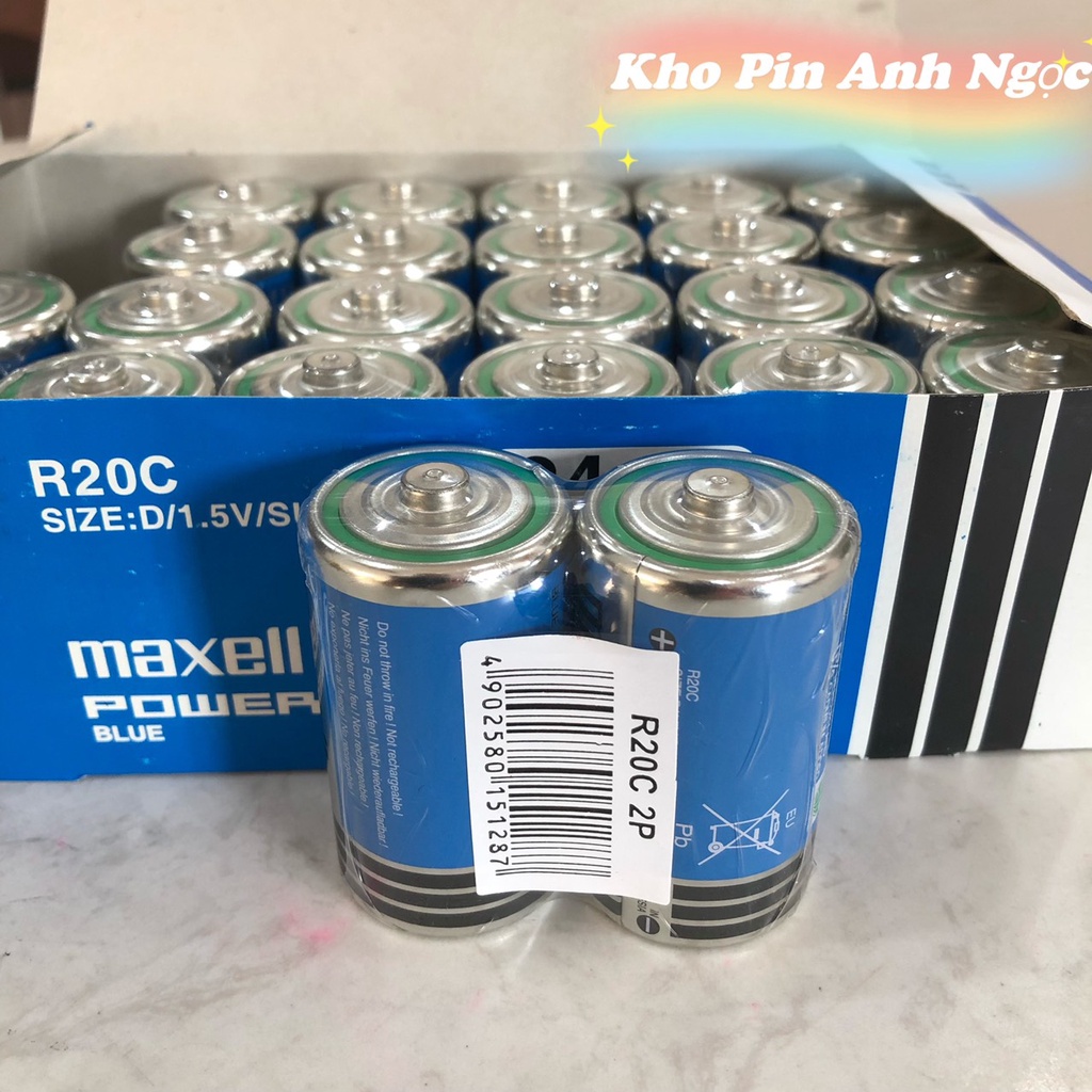 Pin Đại Chính Hãng Maxell Nhật R20C (Vĩ 2 viên) | Shopee Việt Nam
