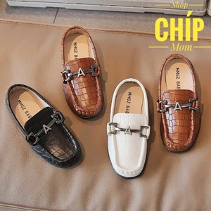 giày lười MOCA có size đại cho bé dễ đi da PU mềm êm chân đế chống trượt thời trang mẫu mới nhất nắm MG baby V791