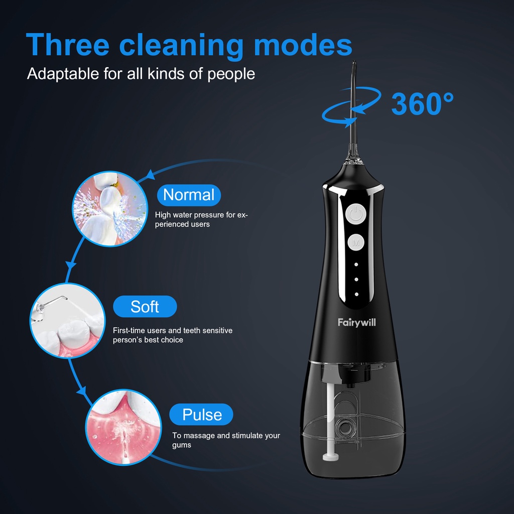 Ảnh Bình nước Fairywill 300mL Bình nước di động IPX6 chống nước L10 2