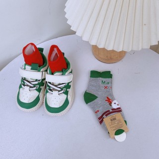 Combo 5 Đôi Tất Giáng Sinh Noel Chất Liệu Len Co Giãn Tốt Cho Bé Trai Bé Gái 2-12 Tuổi