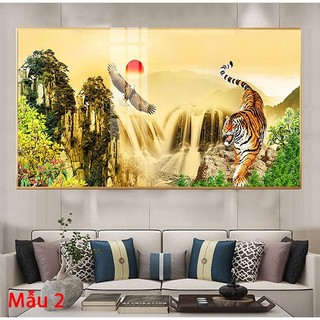 Tranh Treo Tường Dành Cho Người Tuổi Tỵ - Anh Hùng Tương Ngộ Tranh Treo Phòng Khách Laminate Tráng Gương