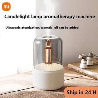 Máy Phun Sương Tạo Độ Ẩm Xiaomi 120ml Có Đèn Ngủ Và Cổng Sạc USB Trong Vòng 8-12 Giờ