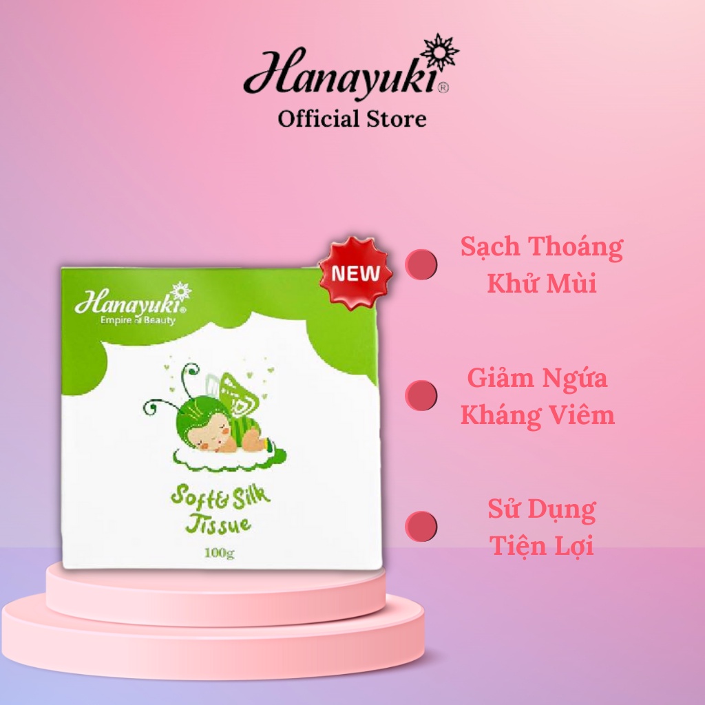 Ảnh Giấy Vệ Sinh Phụ Khoa Chính Hãng, Khăn Ướt Vệ Sinh Phụ Khoa Hanayuki Chính Hãng 20 miếng 2