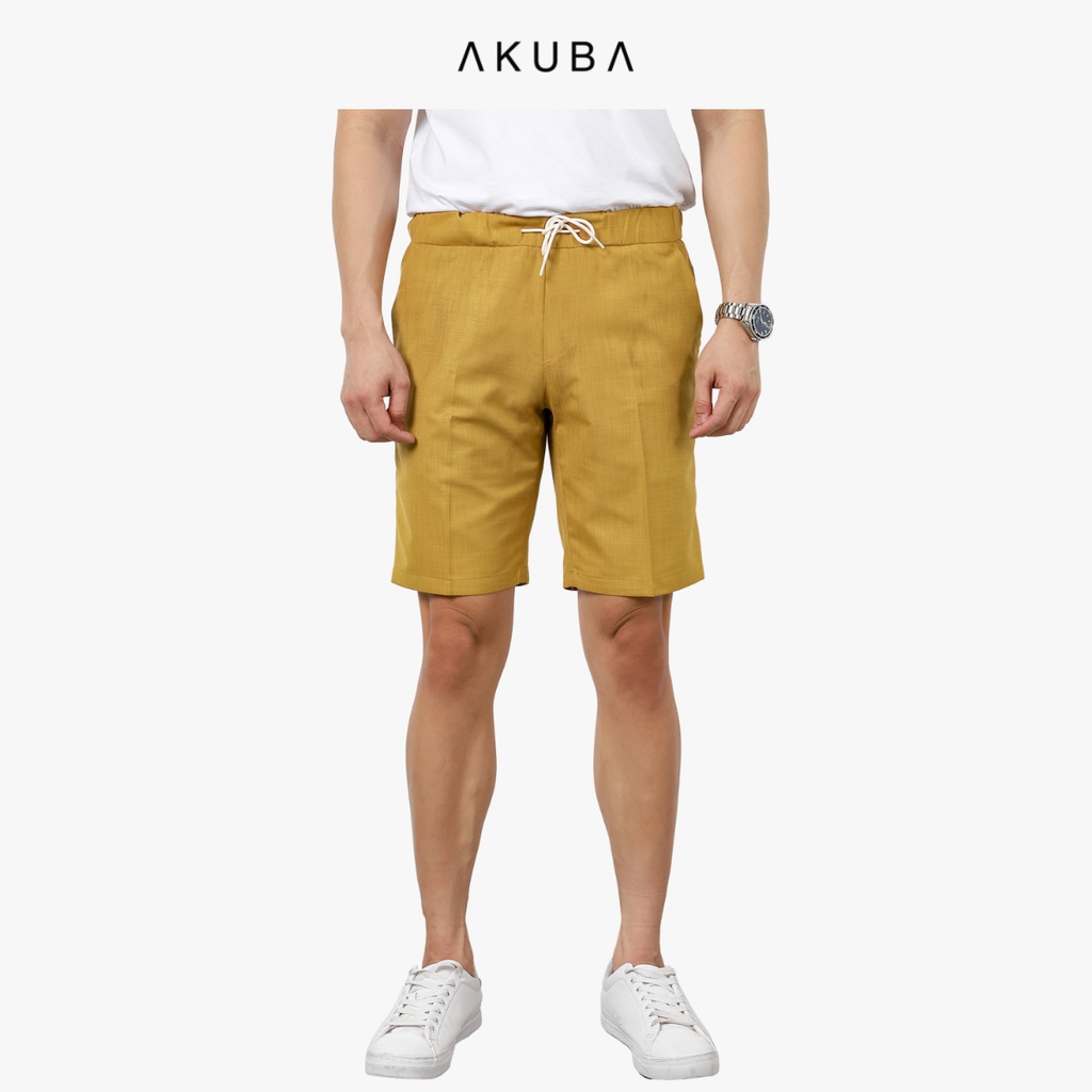 Quần Short Linen Nam Thoáng Mát Akuba  F3017