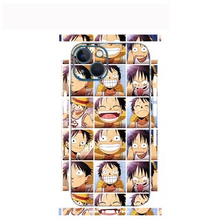 Tấm dán Skin Mặt Sau Luffy  FULL VIỀN Dành Cho 13prm , 12prm , 11prm , x , xsm , ip11 , ip12 , ip13 - FukiShop