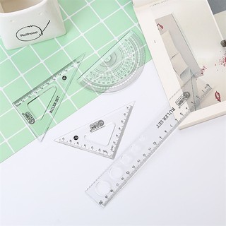 3 Bộ 4 Thước Kẻ Cô Gái Chàng Trai Lãng Mạn - Thỏ Hồng VPP