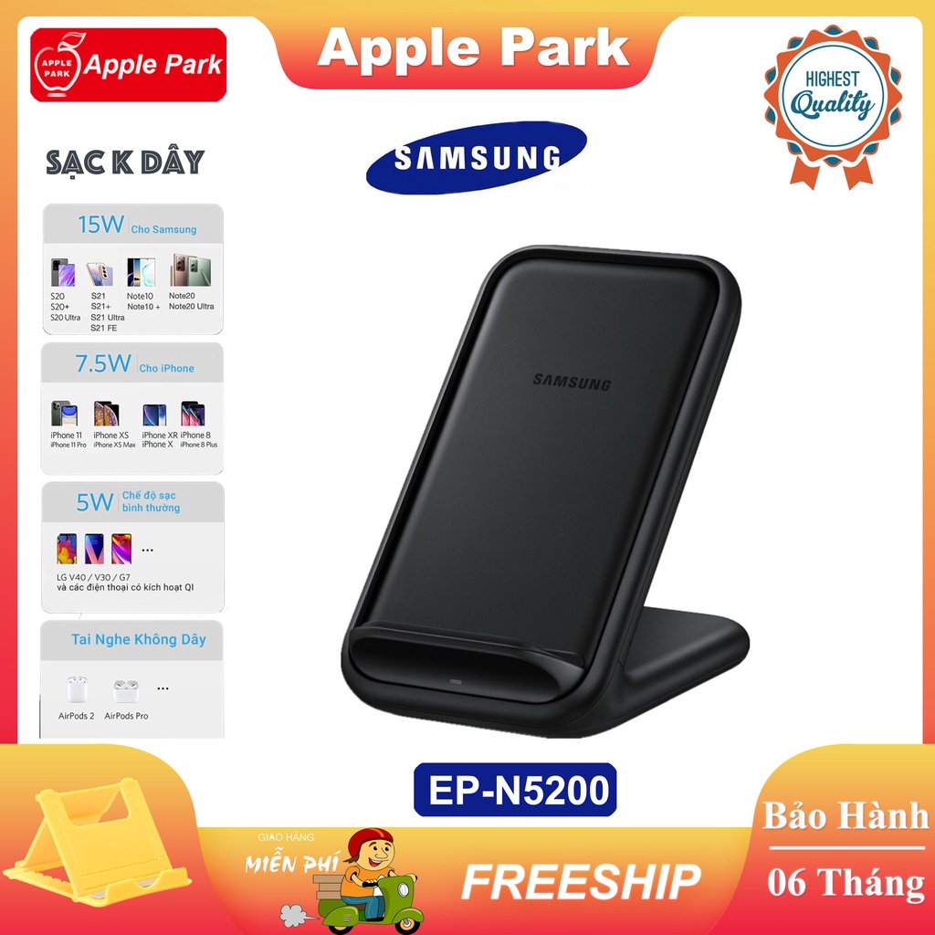 Đế Sạc Không Dây Samsung EPN5200 Max 15W,Cho Samsung Note 20 Note 10