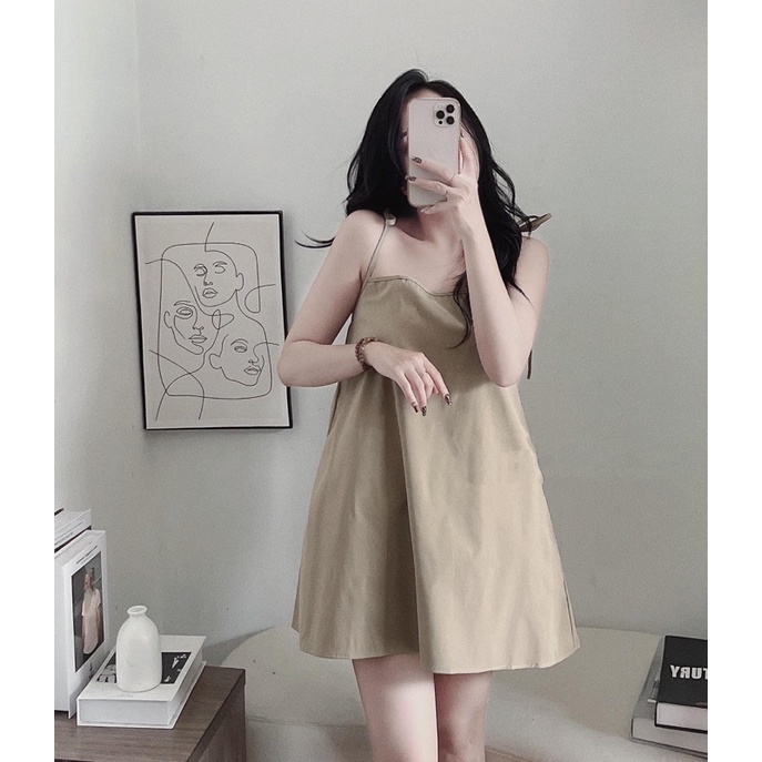 ÁO HAI DÂY CHẤT VẢI DÀY DẶN LÊN FORM XỊN XÒ - IVY TOP