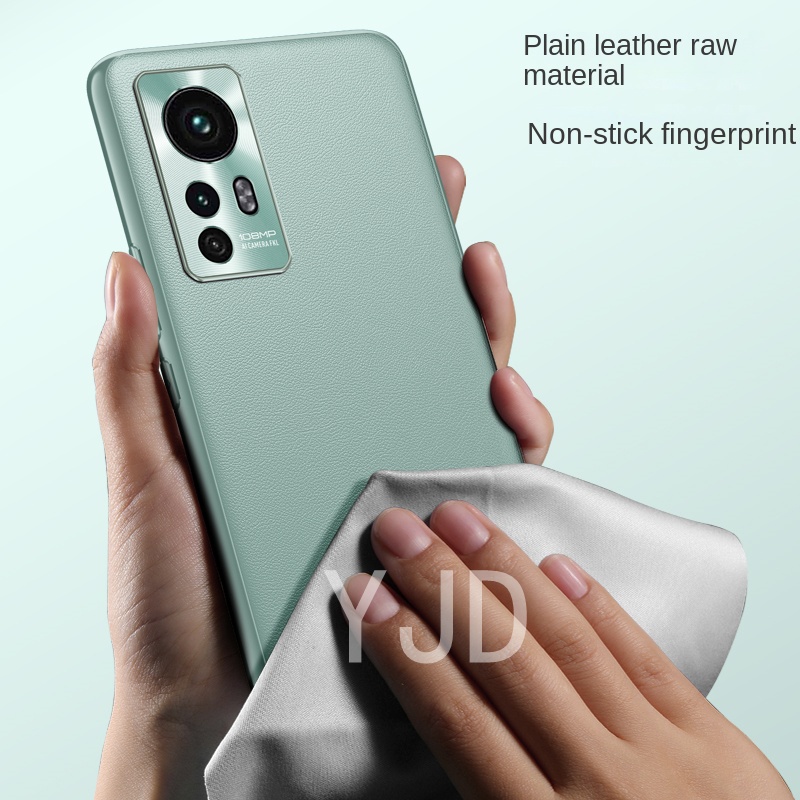 Ốp Điện Thoại Bằng Da Và Kim Loại Chống Sốc Cho Xiaomi 12T K50 Ultra