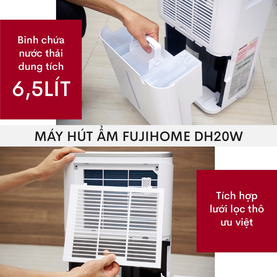 Máy hút ẩm công suất lớn 25L/ngày bằng máy nén cao cấp Nhập Khẩu Fujihome kết nối Wifi, lọc không khí thông minh đa năng | BigBuy360 - bigbuy360.vn