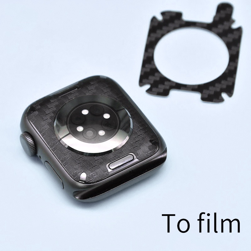 Phim mặt sau bằng sợi Carbon bảo vệ mặt sau màng chống mồ hôi cho Apple Watch Ultra3 SE3 S11 S10 S9 S8 SE S7 S6 S5 Ultra 49mm 46mm 42mm 45mm 44mm 41mm 40mm Phim Iwatch
