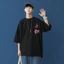 Áo Thun Tee Nam Tay Lỡ HappyFamily In Góc Hoạt Tiết Hoa Đơn Giản Trẻ Trung Cotton 100 Cao Cấp