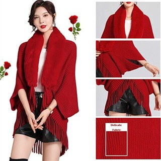 NCE Cardigan lông giả cổ cao thời trang, sang trọng cho dạ hội