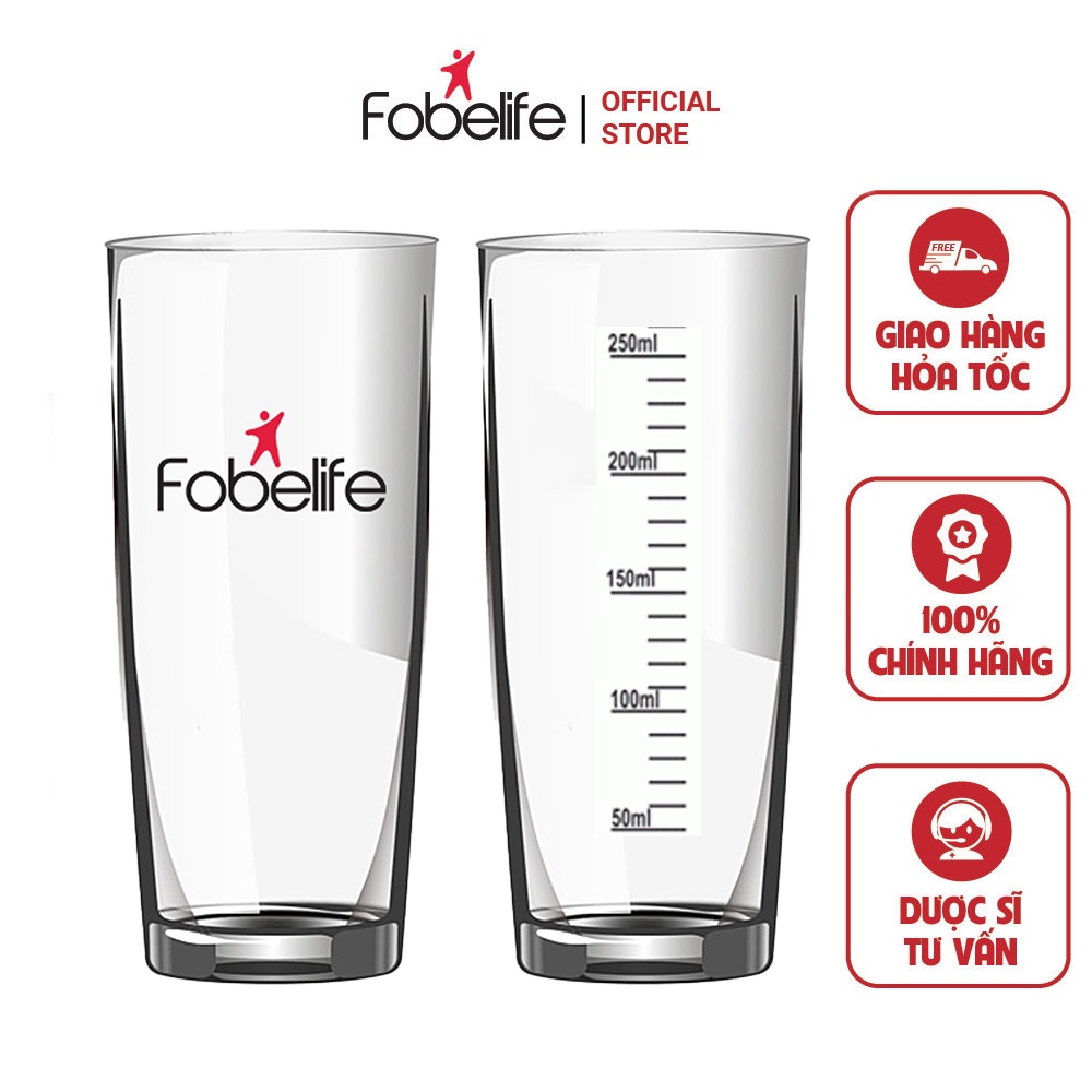 (GIFT) LY THỦY TINH FOBE CÓ CHIA VẠCH PHA SỮA 300ml | Shopee Việt Nam