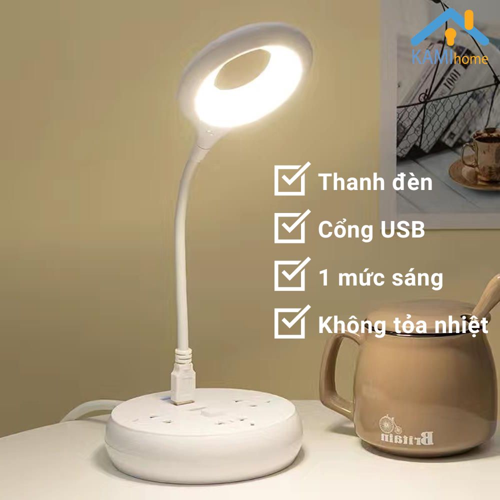 Thanh Đèn LED Mini Gồm 3 Bóng Sáng Trắng Cổng Cắm USB Thích Hợp Để Bàn Học  Làm Đèn Ngủ Đèn Học Đèn Làm Việc Máy Tính