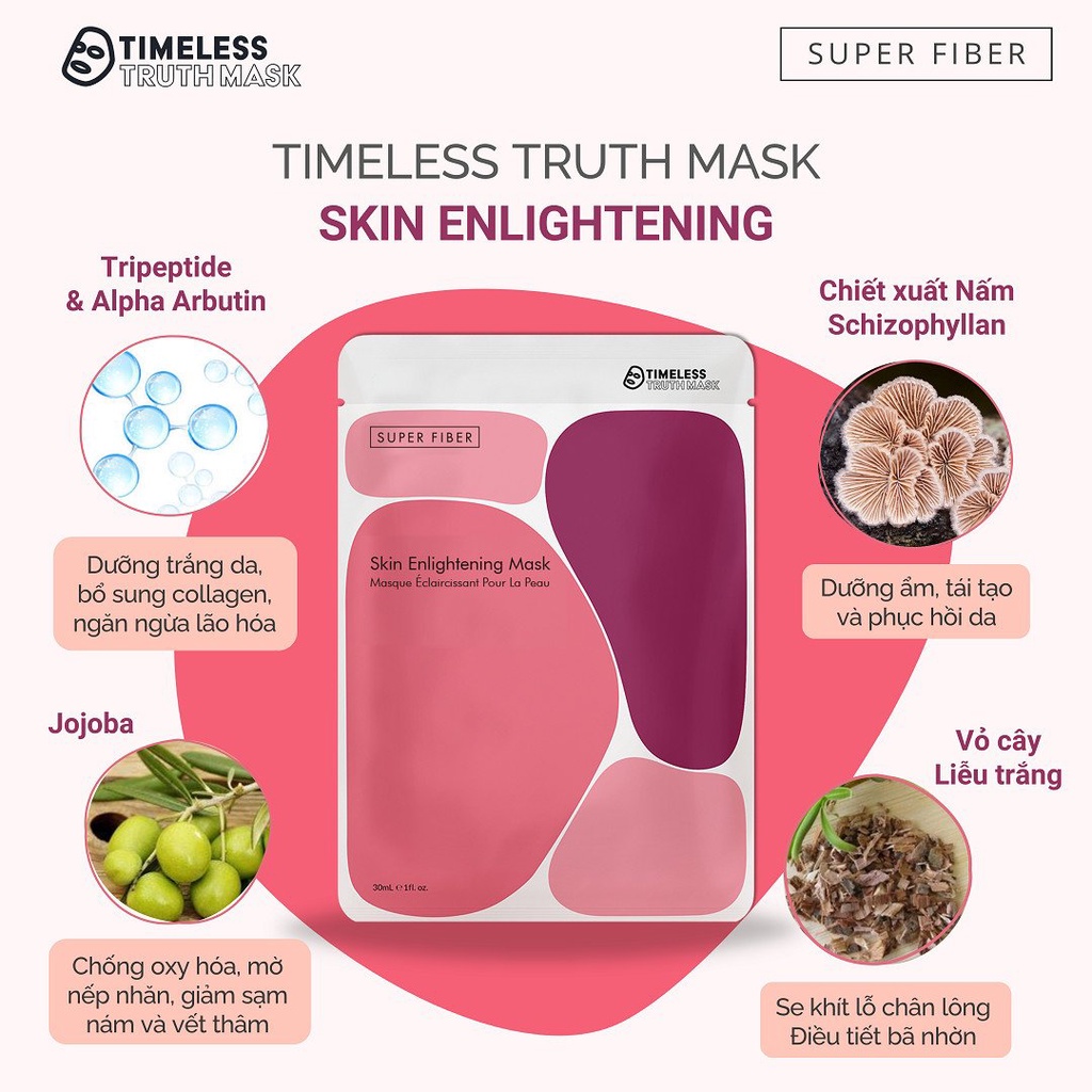 Ảnh Mặt nạ siêu sợi Peptides căng mướt da Timeless Truth Mask (Hộp 5 Tấm x 30ml) 3