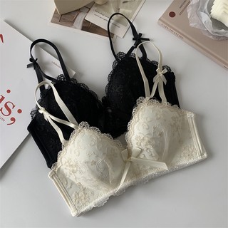 Áo lót Thêu Hoa Không Dây Nâng Ngực 3 / 4 Mỏng Nhẹ Thời Trang Quyến Rũ Dành Cho Nữ