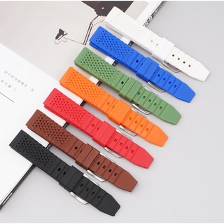 Dây Đeo Silicon Mềm Thoáng Khí Cho Đồng Hồ Thông Minh Seiko 16 / 18 / 20 / 22 / 24mm