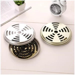 Bộ Khay Đốt Nhang Chống Muỗi – Ủng Muỗi 15cm Có Nắp Đậy An Toàn