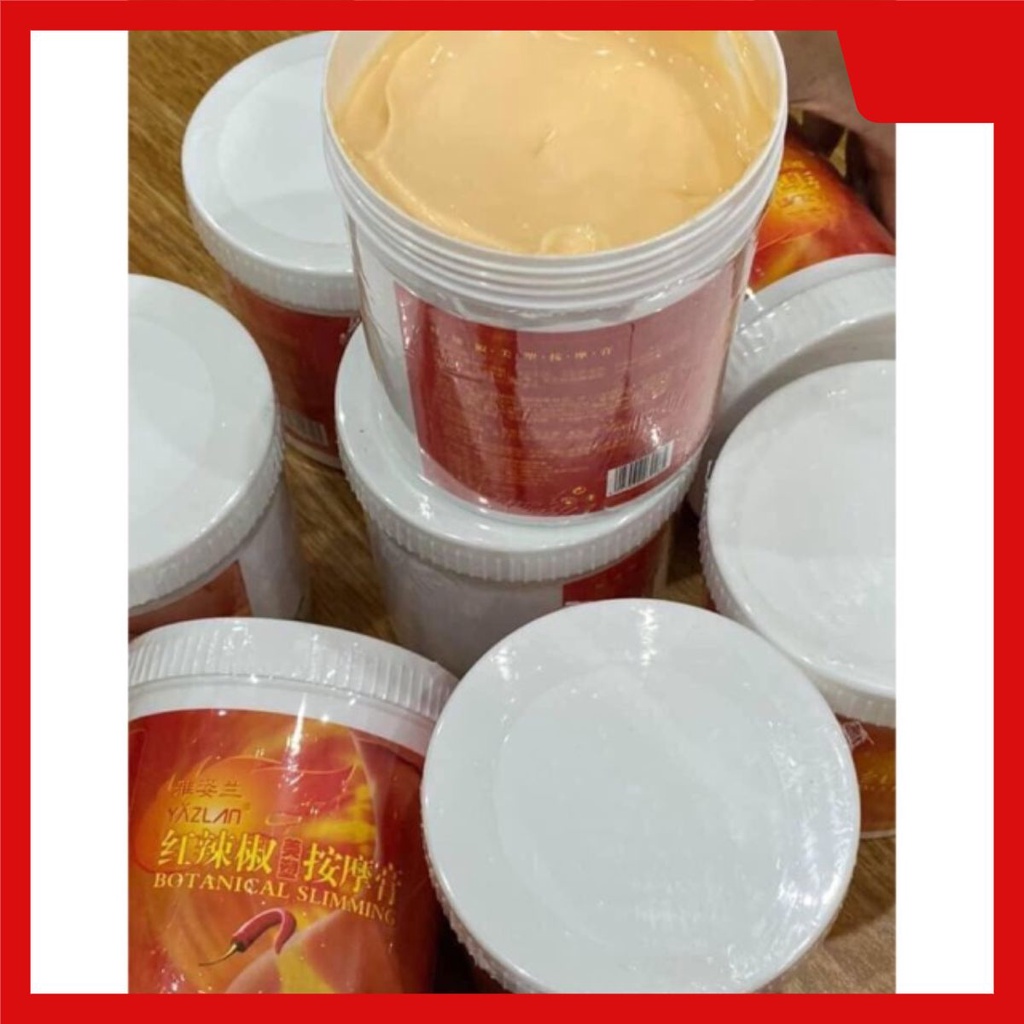 Kem tan mỡ, kem đánh bụng giảm béo. Hũ to 1kg Giảm Béo An Toàn.Kem ớt