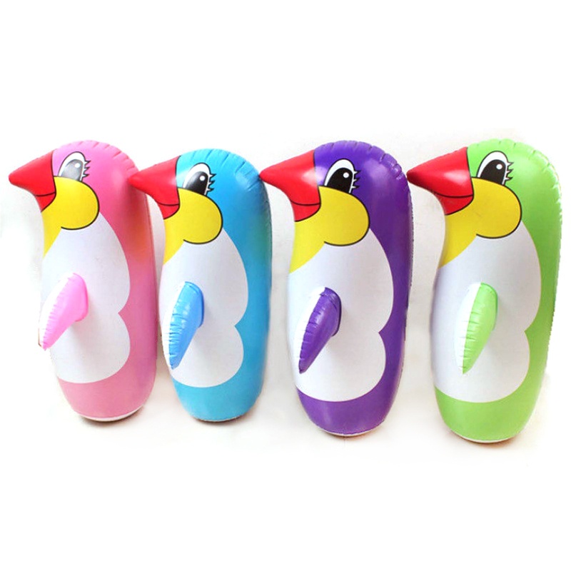 Ppy 36cm 45cm 70cm PVC Đồ Chơi Bơm Hơi Sống Động Như Thật Hoạt Hình Chim Cánh Cụt Tumbler Trẻ Em