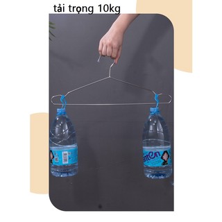 42CM  - Combo 5 móc quần áo tròn bằng inox chống trượt inox - moc quan ao