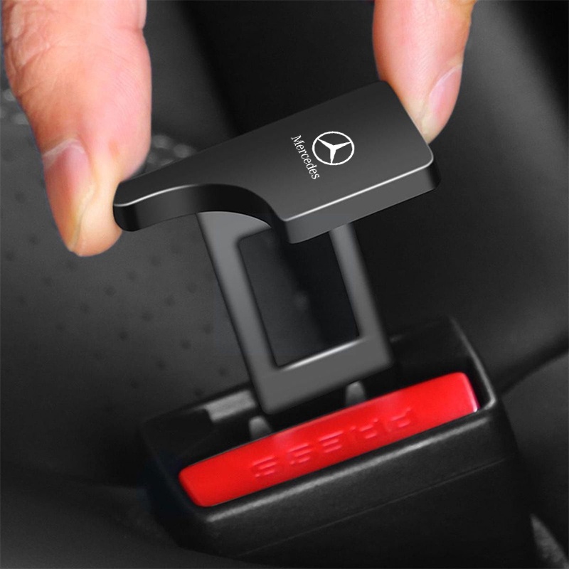 1 Chốt Khóa Dây An Toàn Bằng Kim Loại Cho Xe Hơi mercedes benz class w212 w211 w210 w203 w204 w205 cla glk cls a c e