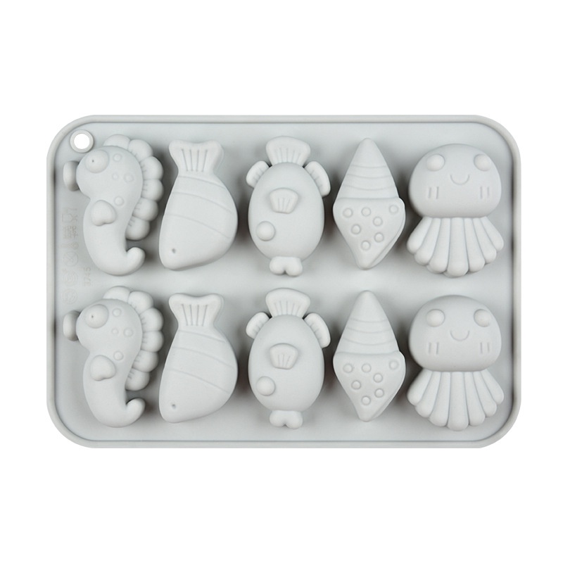 Khuôn Silicone Làm Bánh / Sô Cô La / Nến Thơm Hình Khủng Long / Chim Hồng Hạc