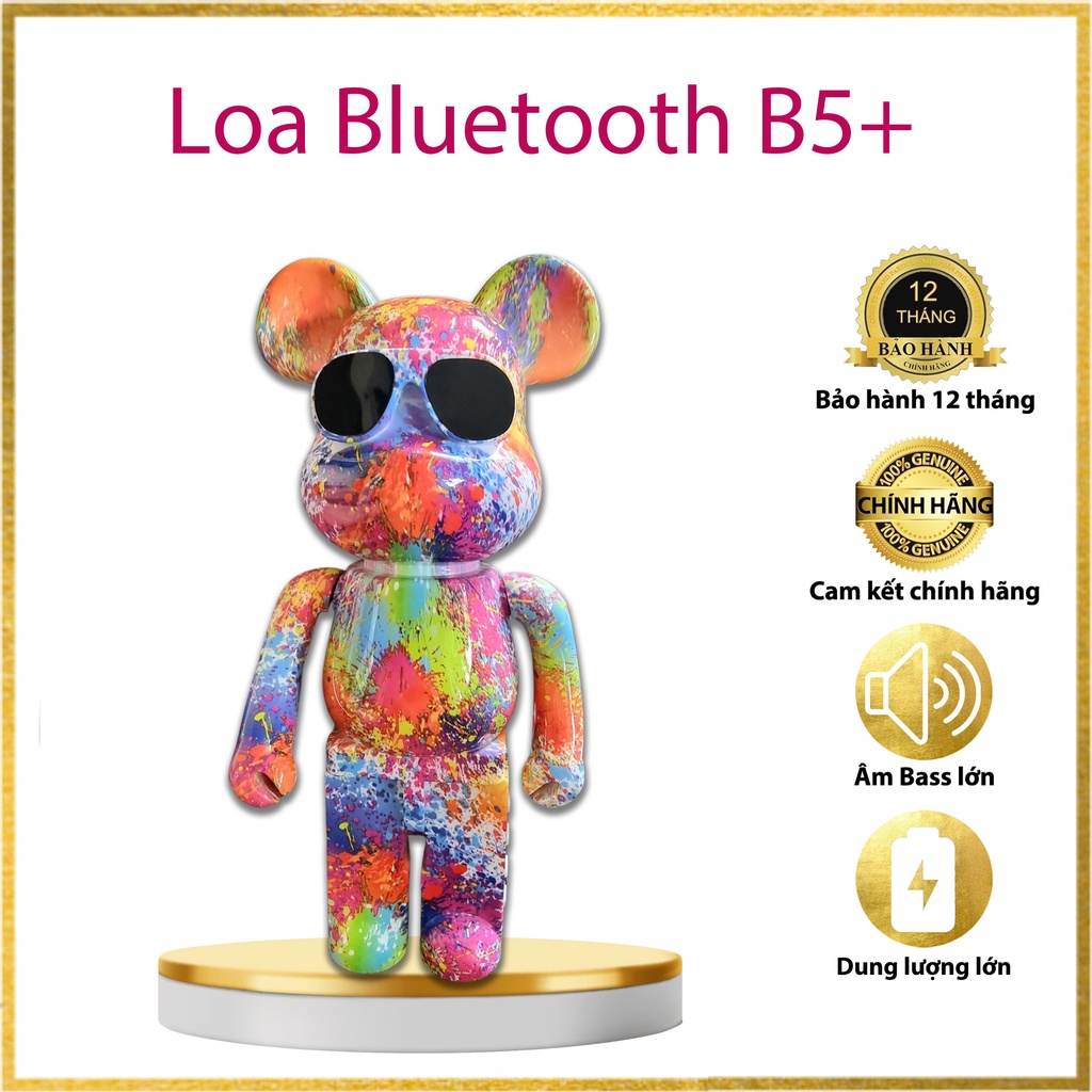 Loa Bluetooth Growntech hình gấu dễ thương, xinh xắn, chất âm cực hay, sống động, giá rẻ