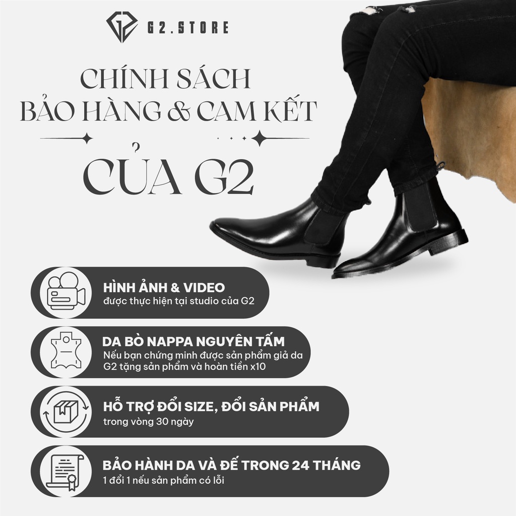 Ảnh Giày tây nam G2 Derby công sở độn đế tăng chiều cao da bò cao cấp chính hãng trẻ trung đi làmđi tiệc 2