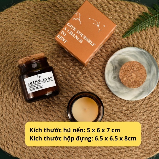 Nến Thơm Thiên Nhiên Candle Cup Sáp Thơm Phòng Ngủ Tinh Dầu Vintage Aroma NEN22
